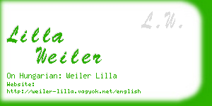 lilla weiler business card